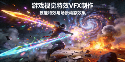 游戏视觉特效VFX制作 - 技能特效与场景动态效果